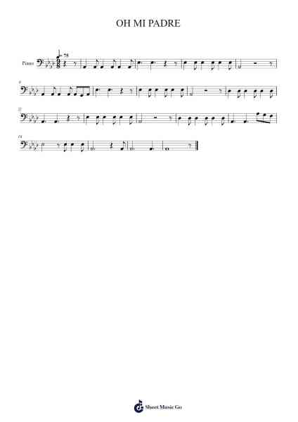 OH MI PADRE Sheet Music by EVAN STEPHNS-Arr.Wilheljones