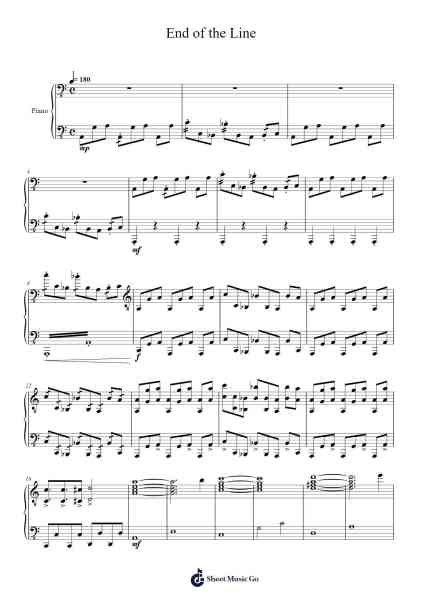 End of the Line Sheet Music by Figburn-Arr.Zimgus Jackfred