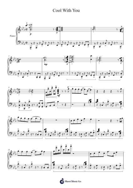 Cool With You 乐谱由 NewJeans - 编曲 Dukim