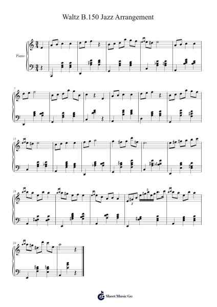 Waltz B.150 樂譜由 undefined - 編曲 Foxsam Sharpliam