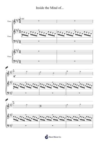 Inside the Mind of... Sheet Music by caleb-payne-Arr.Linee Bushsopp