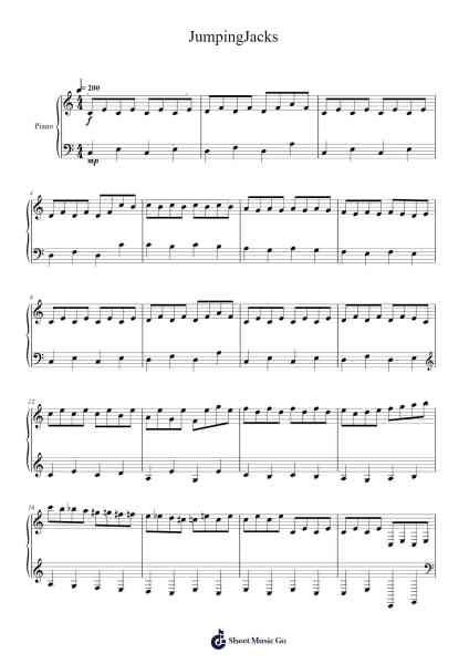 JumpingJacks Sheet Music by Denleigh Souah-Arr.Wanje Phoefra