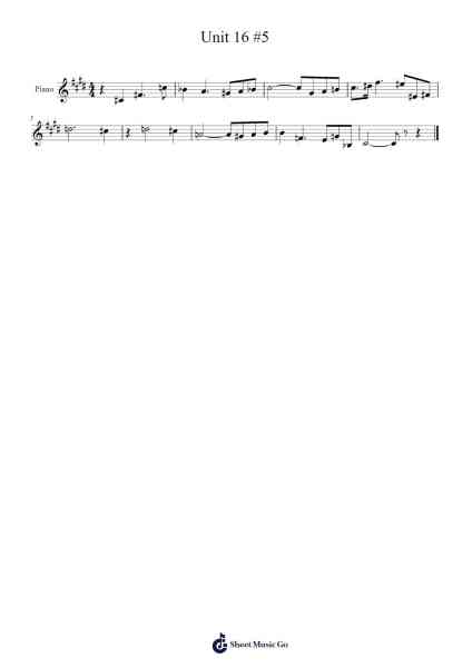 Unit 16 #5 Sheet Music by undefined-Arr.Pomeo Walshbee