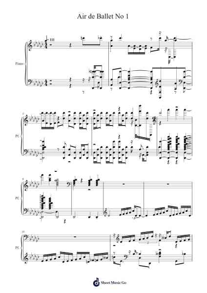 Air de Ballet No 1 Sheet Music by -Arr.Melra Consmer