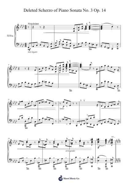Piano Sonata No. 3 in F Minor, Op. 14 "Concerto Without Orchestra": Scherzo Sheet Music by Robert Schumann-Arr.Stanwylde