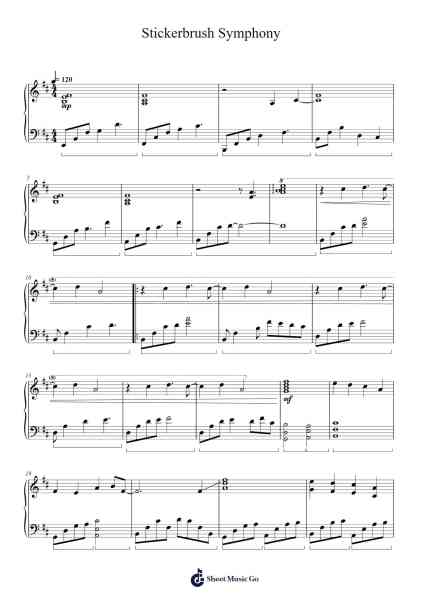 Stickerbrush Symphony / Bramble Blast (cover) Sheet Music by David Wise-Arr.Jeffhy Lionelmatt