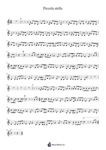 Piccola stella Sheet Music by Ultimo-Arr.Himorse