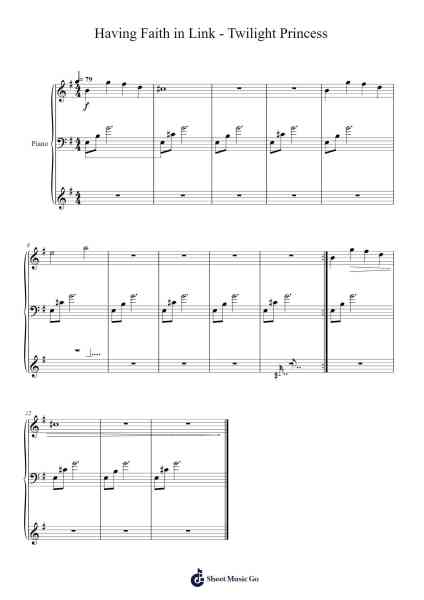 Having Faith in Link - Twilight Princess Sheet Music by Toru Minegishi/Asuka Ohta/Koji Kondo-Arr.Irbald Jouvier
