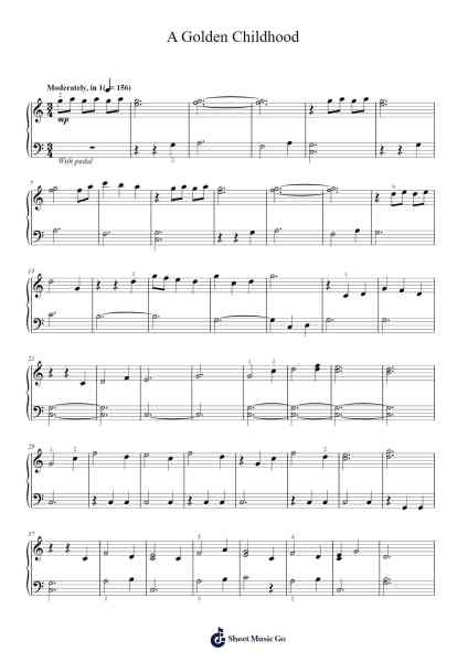 A Golden Childhood Sheet Music by Patrick Doyle-Arr.Dileste Conloyd
