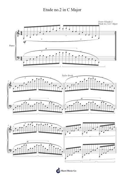 Etude No. 2 in C Major Sheet Music by Yerhill Ramsmand-Arr.Horncie Shapole