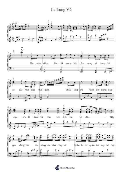 La Lung Vü Sheet Music by Thai Vul-Arr.Reylot