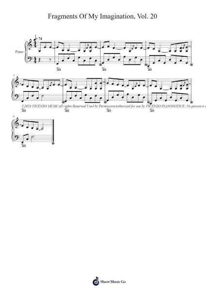 Fragments Of My Imagination, Vol. 20 Sheet Music by Vicenzo Piano-Arr.Housebuck Boylejones