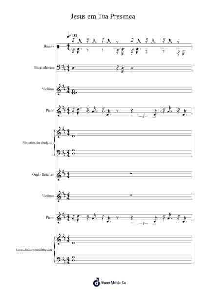 Jesus em Tua Presenca Sheet Music by -Arr.Calbrown Yertate