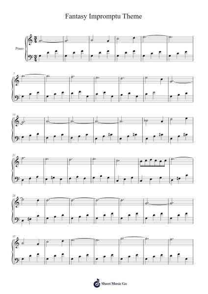 Fantaisie-Impromptu in C-Sharp Minor, Op. 66 Sheet Music by Frédéric Chopin-Arr.Chamtra