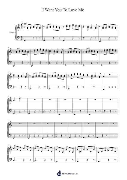 I Want You To Love Me Sheet Music by Fiona Apple-Arr.Moisham Whcky