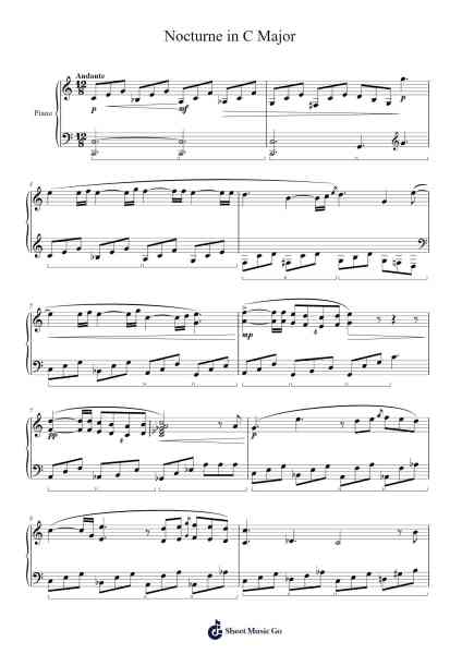 Nocturne in C Major, Op. posth. Sheet Music by cvtsh248-Arr.Osnest Araliam