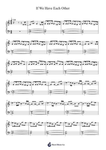 If We Have Each Other Sheet Music by Alec Benjamin-Arr.O'Cady Bobde