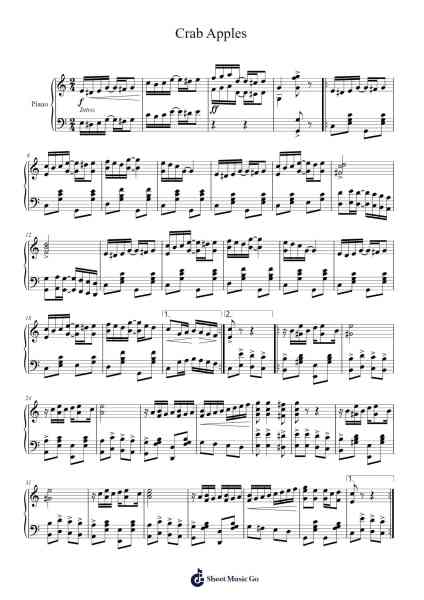Crab Apples Sheet Music by Percy Wenrich-Arr.Cumrusk Wescky