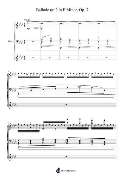 Ballade No. 2 in F Minor, Op. 38 Sheet Music by ikeplays-Arr.Jofield