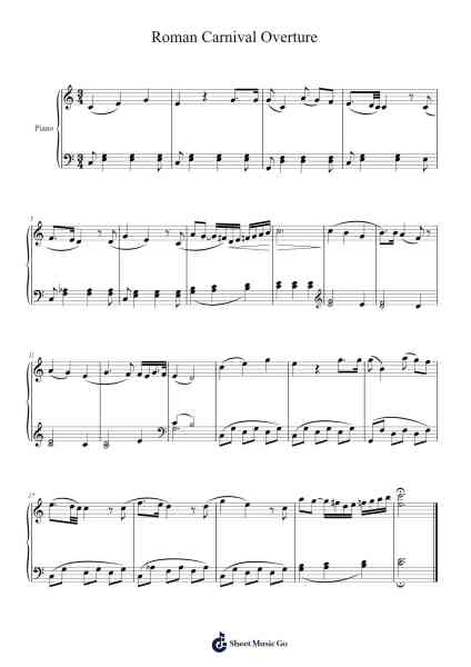 Roman Carnival Overture Sheet Music by Hector Berlioz-Arr.Thaga Emsia