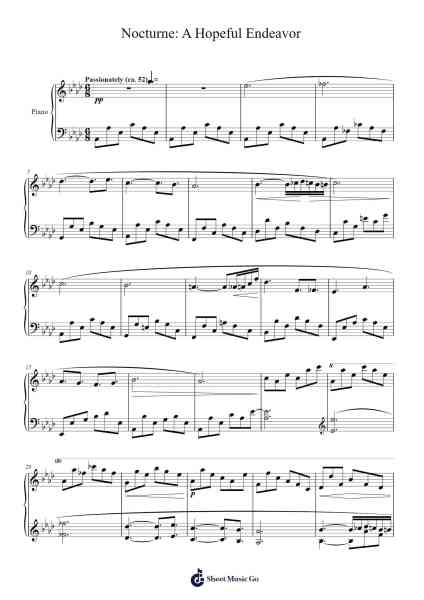 Nocturne: A Hopeful Endeavor Sheet Music by David Lee-Arr.Cookelus