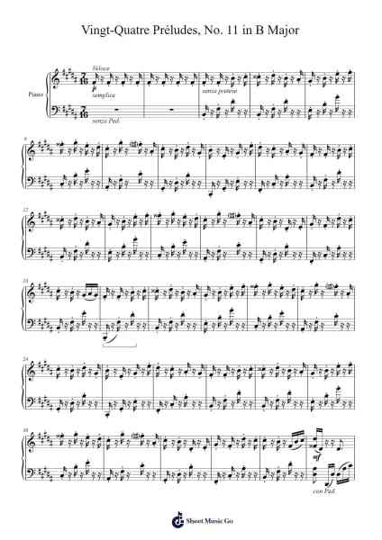 Vingt-Quatre Préludes, No. 11 in B Major Sheet Music by Meliton Soupelin-Arr.Twainryl
