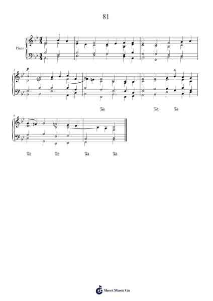 81 Sheet Music by Kirche-Arr.Wildeh Francesgrace