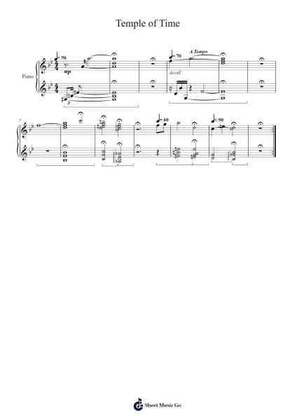 Breath of the Wild: Temple of Time Sheet Music by Yasuaki Iwata-Arr.Vogtthia