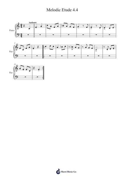 Melodic Etude 4.4 Sheet Music by Agpeg-Arr.Payyule