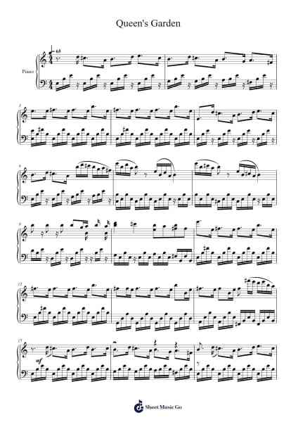 Queen's Garden Sheet Music by Christopher Larkin-Arr.Genewat Duttret