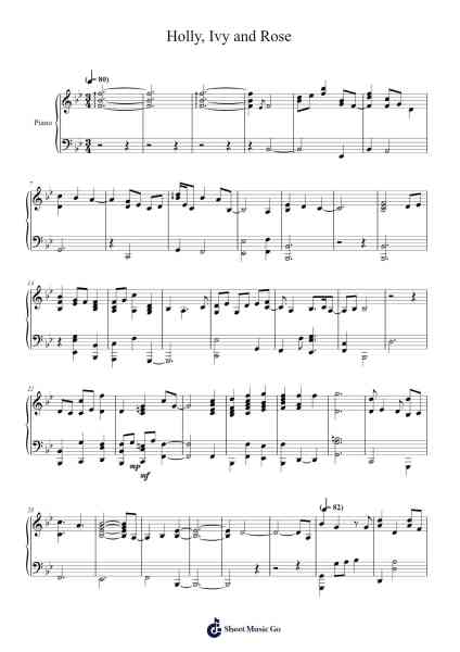 Holly, Ivy and Rose Sheet Music by Tori Amos-Arr.Gibger Burnsleif
