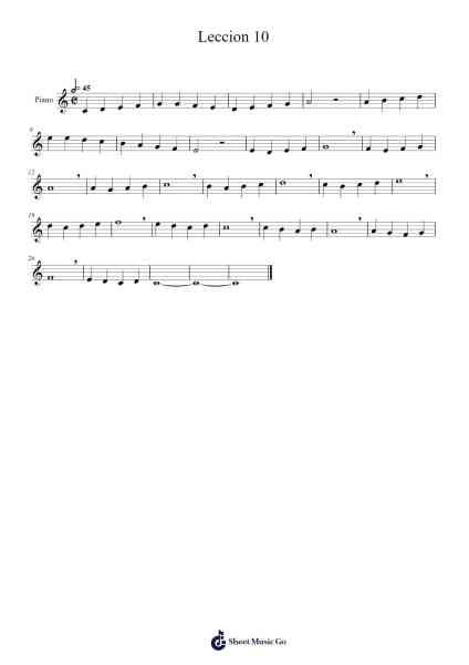 Eslava - Metodo de Solfeo: Leccion 10 Sheet Music by Hilarión Eslava-Arr.Raycius Dallouie