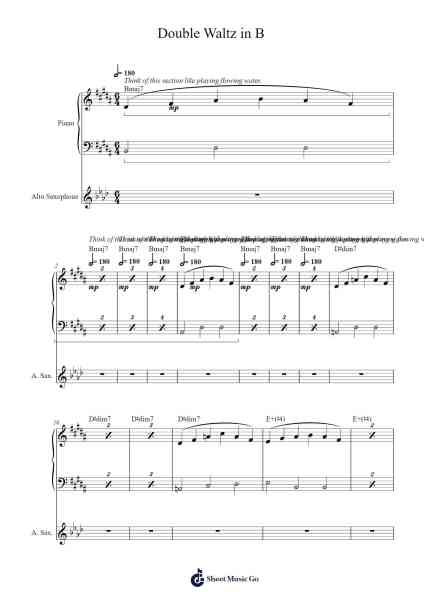 Double Waltz in B Sheet Music by Wyatt Willard-Arr.Oisenwoolf
