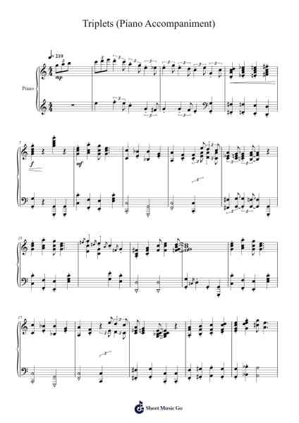 Triplets Sheet Music by George Hamilton Green-Arr.Virgreg