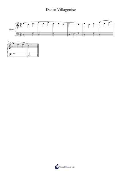 Danse Villageoise Sheet Music by Dalale-Arr.Maypaul