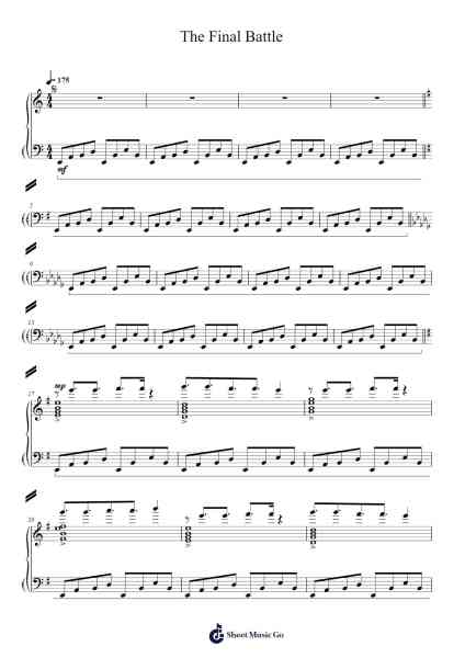 The Final Battle Sheet Music by Yasunori Mitsuda-Arr.Wrightrae