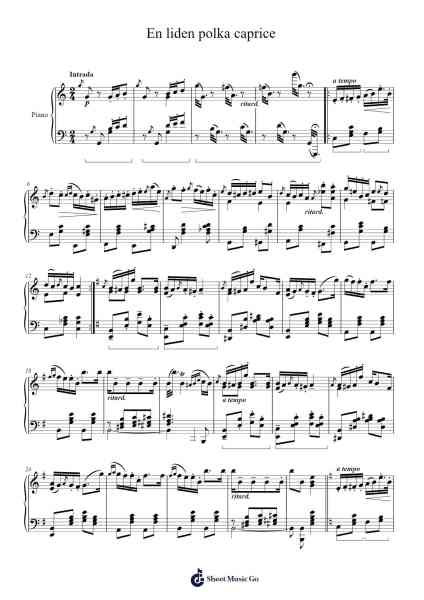 En liden polka caprice Sheet Music by Carl Wilhelm Gottfried Warmuth-Arr.Waygrid