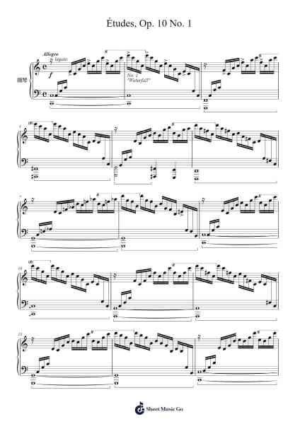 Études, Op. 10 No. 1 in C Major Sheet Music by Frédéric Chopin-Arr.Sainsram
