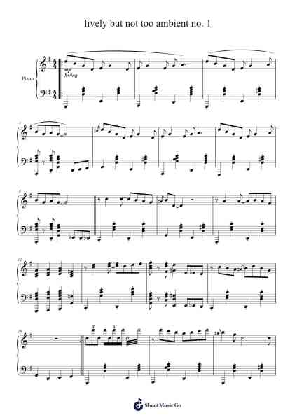 lively but not too ambient no. 1 Sheet Music by Leon Nguyen-Arr.Kylenus Minruth