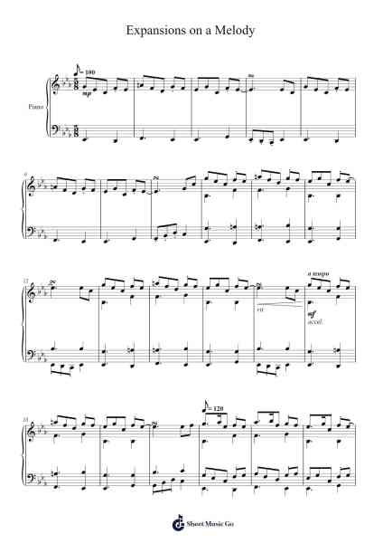 Expansions on a Melody Sheet Music by Julian Williams-Arr.Graril