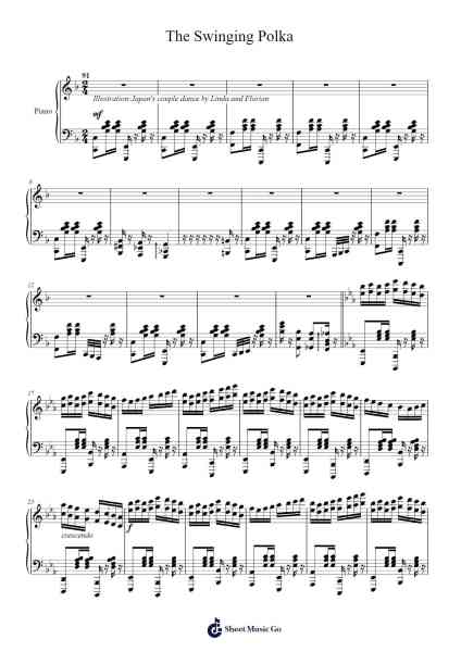The Swinging Polka Sheet Music by Thomas Baker-Arr.Regbob Diachols