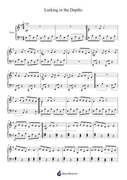 Lurking in the Depths Sheet Music by Georbeck Variah-Arr.Baann Vicshua