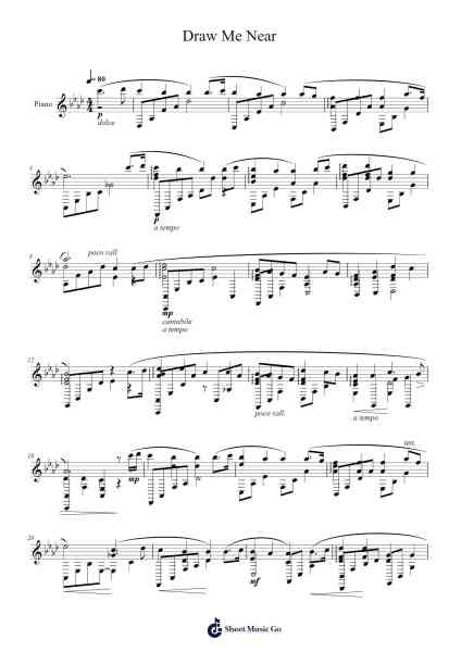 Draw Me Near Sheet Music by Kelsi Harrigil-Arr.Stanid