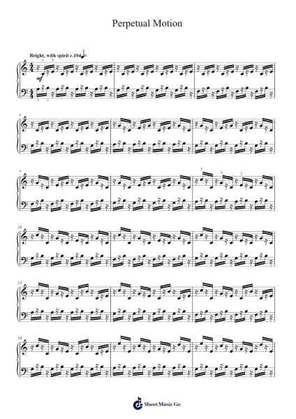 Perpetual Motion Sheet Music by Evelyn Glennie-Arr.Gailma