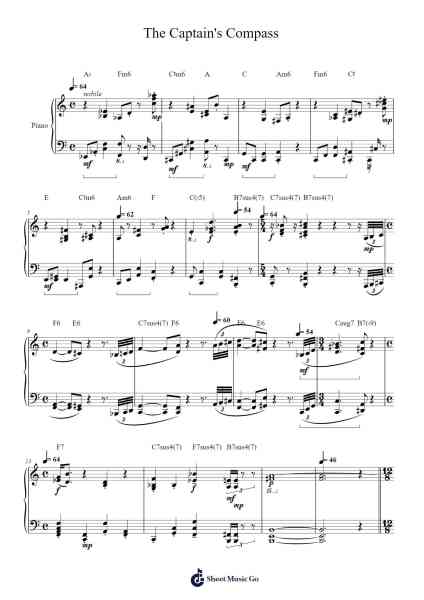 The Captain's Compass 樂譜由 Naoyuki Yamato - 編曲 Blithephne