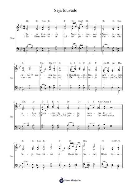 Seja louvado Sheet Music by Panwebb Jamesnan-Arr.Annrhys