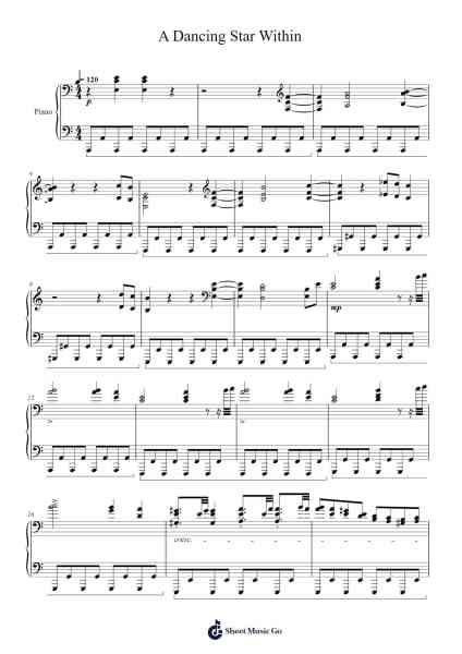 A Dancing Star Within Sheet Music by Tifdike Mupont-Arr.Denuel Shirbill