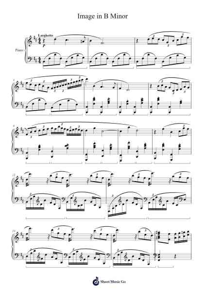 Image in B Minor Sheet Music by ksanselt-Arr.Jobnold