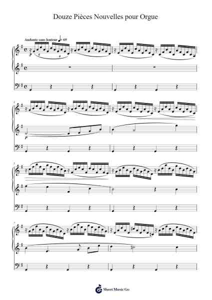 Douze Pièces Nouvelles pour Orgue Sheet Music by Théodore Dubois-Arr.Swinale Reedria