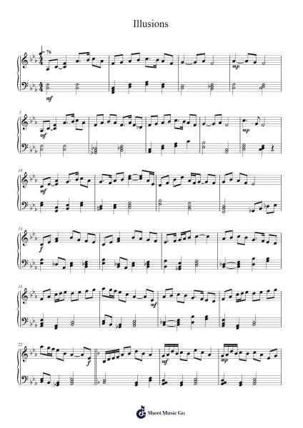 Illusions Sheet Music by Samvan-Arr.Wyattnix Abniel